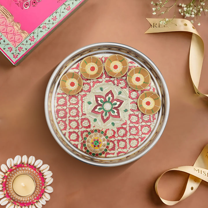 Aarti Thali - Red