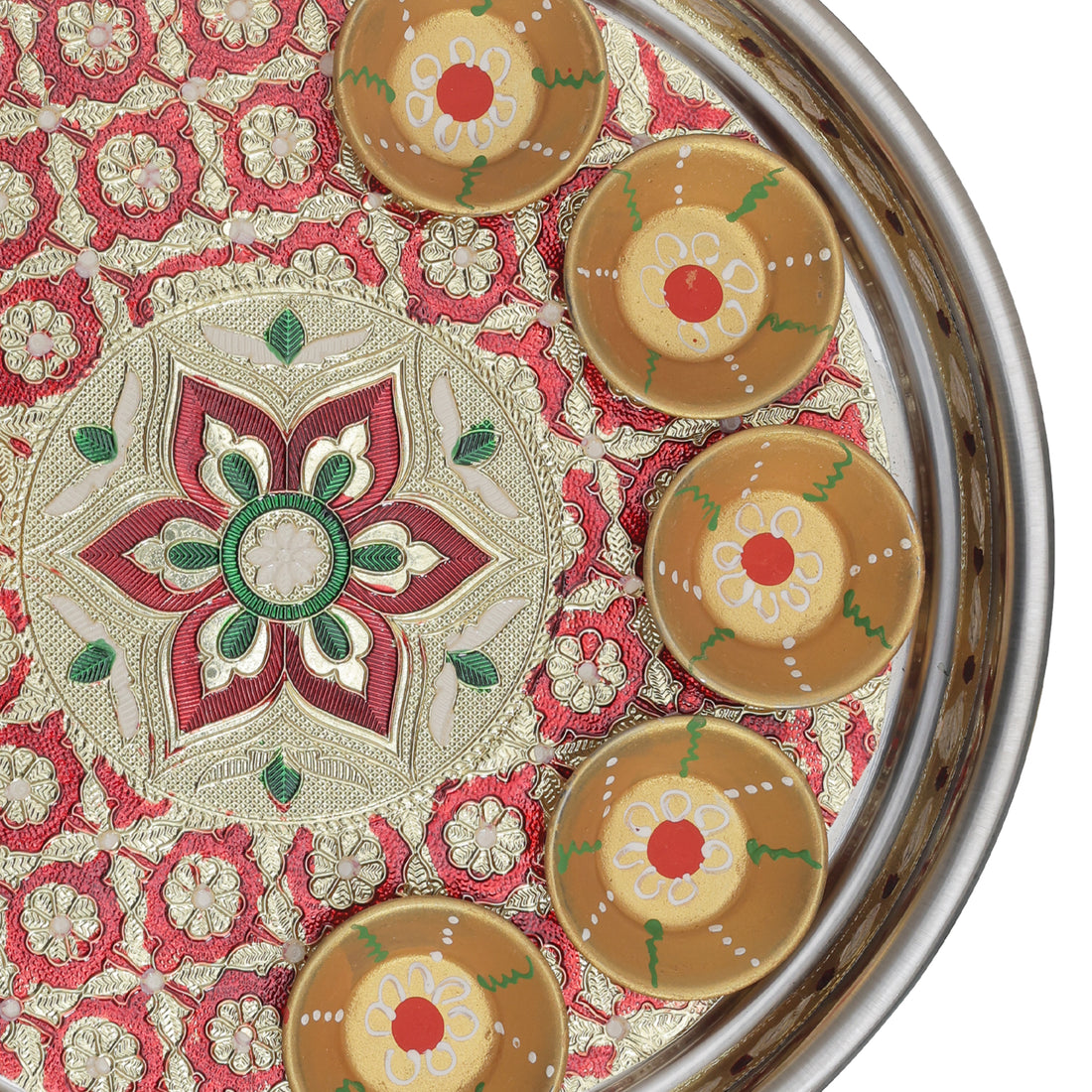Aarti Thali - Red