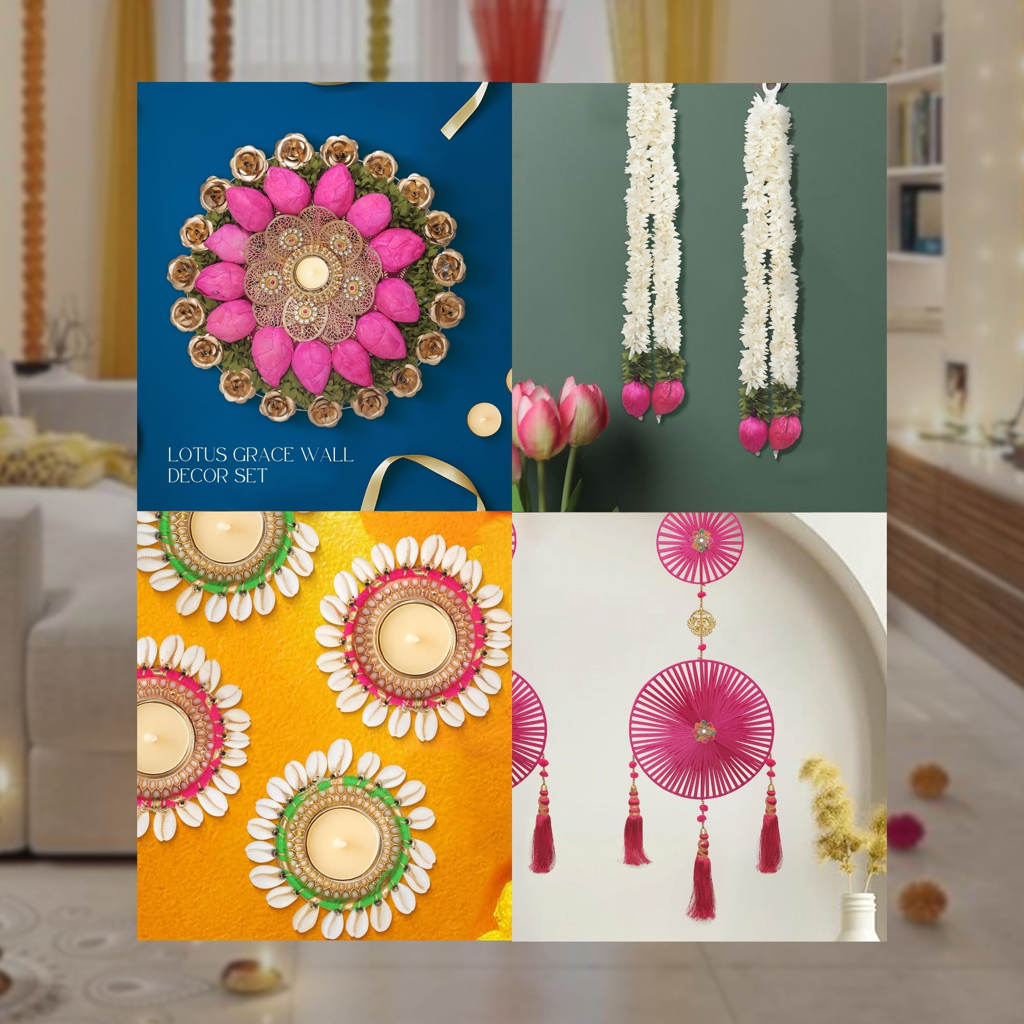 Lotus Grace Wall Decor Set